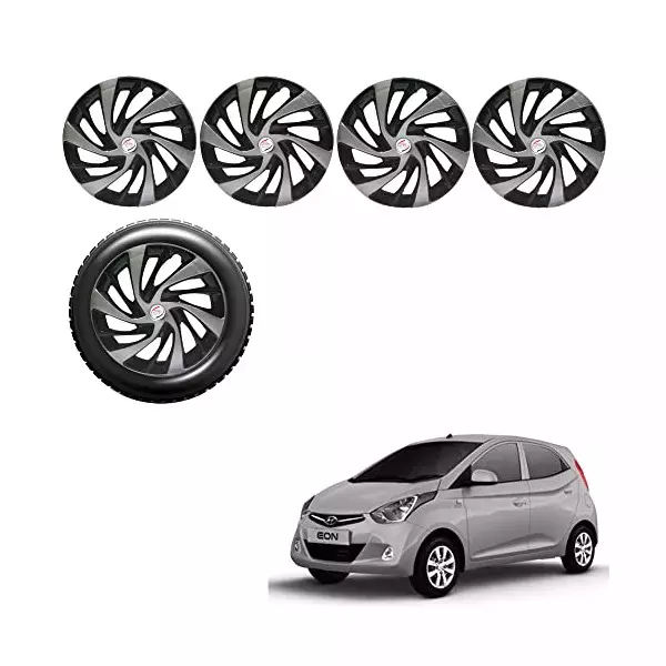Auto Pearl Premium 33.02 cm (13 Inch) | Set of 4 Pcs Press Type Hubcap Wheel Cover Replacements for Eon D Lite