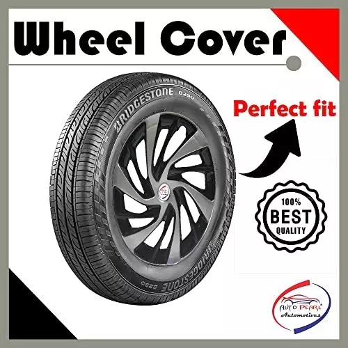 Auto Pearl Premium 33.02 cm (13 Inch) | Set of 4 Pcs Press Type Hubcap Wheel Cover Replacements for Eon D Lite