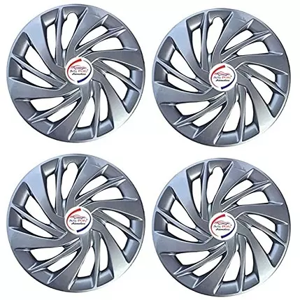 Auto Pearl Ertiga Silver 33.02 cm (13 Inch) 4 Pcs Press Type Hubcap Wheel Cover Replacements for Alto K10 Old