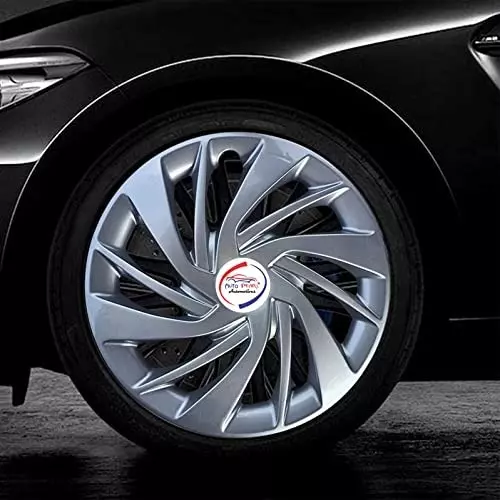 Auto Pearl Ertiga Silver 33.02 cm (13 Inch) 4 Pcs Press Type Hubcap Wheel Cover Replacements for Alto K10 Old