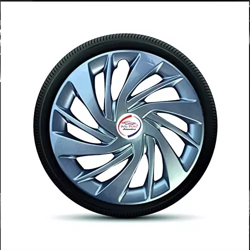 Auto Pearl Ertiga Silver 33.02 cm (13 Inch) 4 Pcs Press Type Hubcap Wheel Cover Replacements for Alto K10 Old