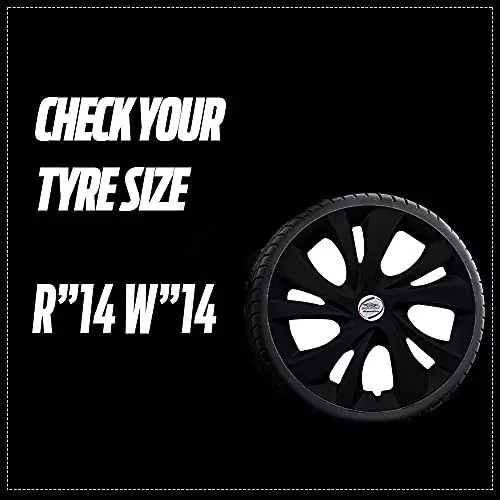 Auto Pearl Car Full Silver Wheel Cover Caps 35.56 cm (14 Inch) Press Type Fitting for Figo Aspire