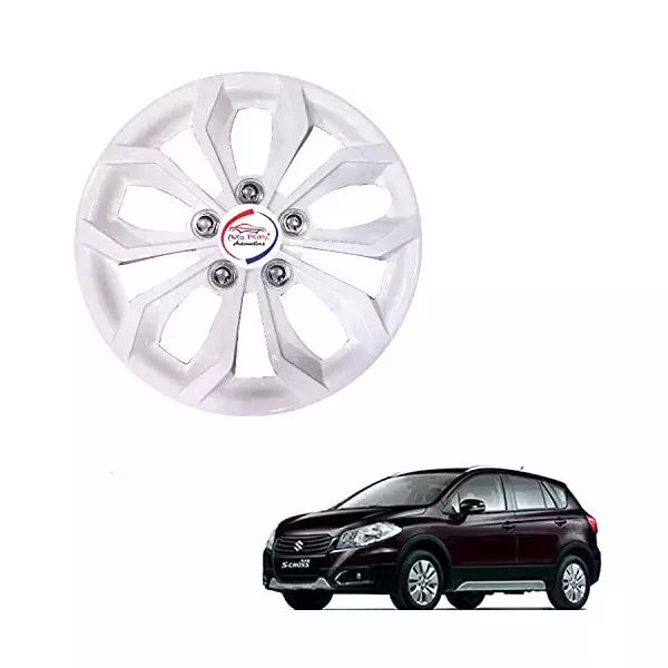 Auto Pearl 381 mm(15 Inch) Set of 4 Pcs Hubcap Wheel Cover Replacements for S Cross