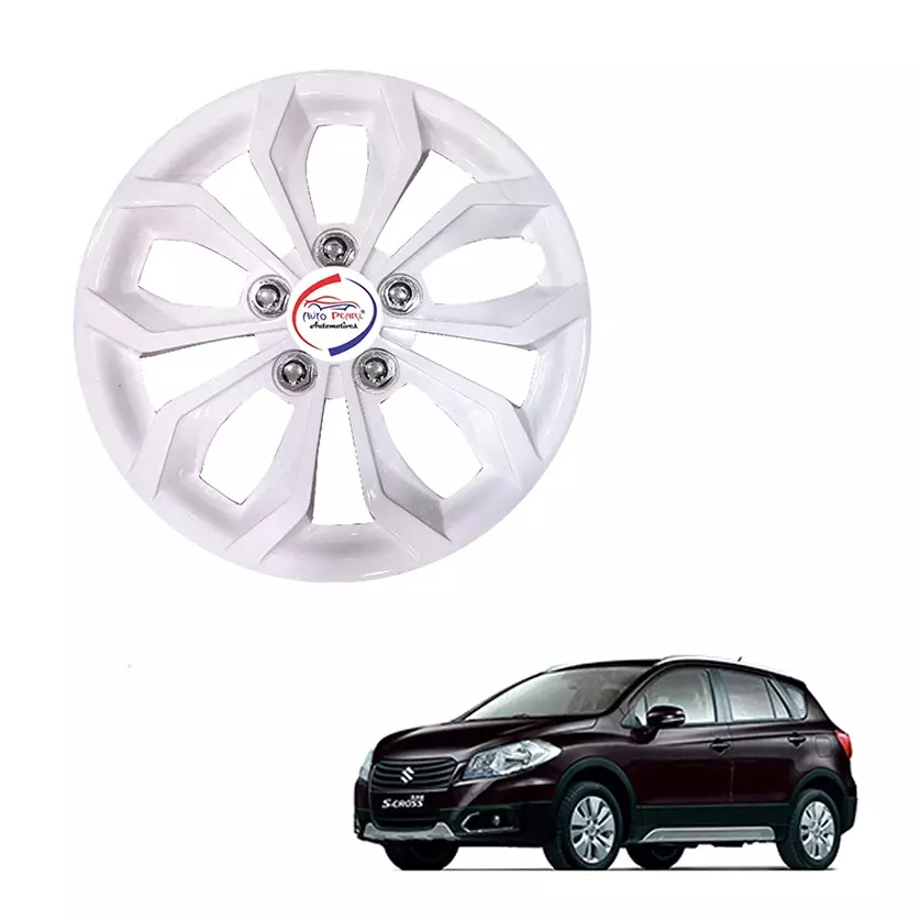Auto Pearl 381 mm(15 Inch) Set of 4 Pcs Hubcap Wheel Cover Replacements for S Cross
