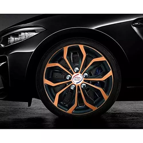Auto Pearl Car Black Copper Wheel Cover Caps 35.56 cm (14 Inch) Press Type Fitting Compatible for Honda City Zx