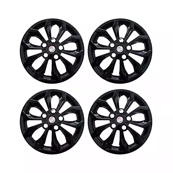 Auto Pearl Car Full Black Wheel Cover Caps 35.56 cm (14 Inch) Press Type Fitting for Ritz Type-1