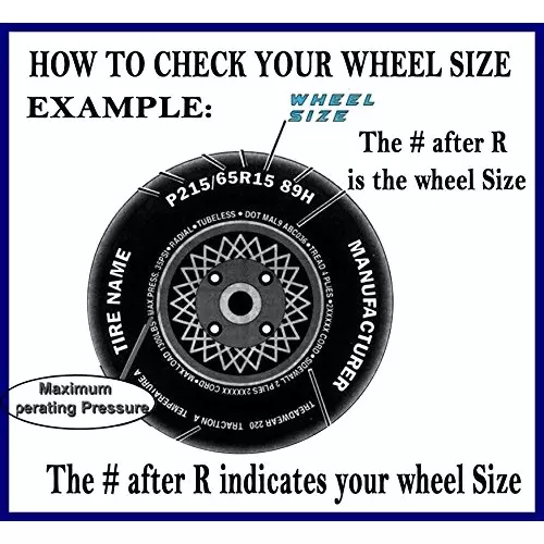 Auto Pearl Car Full Black Wheel Cover Caps 35.56 cm (14 Inch) Press Type Fitting for Ritz Type-1