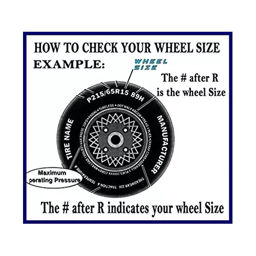 Auto Pearl Car Full Black Wheel Cover Caps 35.56 cm (14 Inch) Press Type Fitting for Wagon R 2019