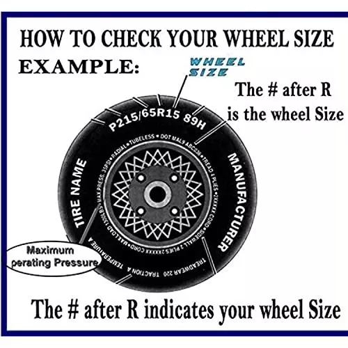 Auto Pearl Car Voilet Black Wheel Cover Caps 33.02 cm (13 Inch) Press Type Fitting Compatible with Wagon R