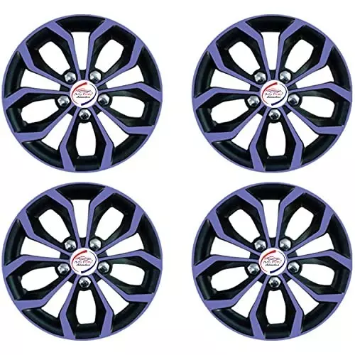 Auto Pearl Car Voilet Black Wheel Cover Caps 33.02 cm (13 Inch) Press Type Fitting Compatible with Wagon R