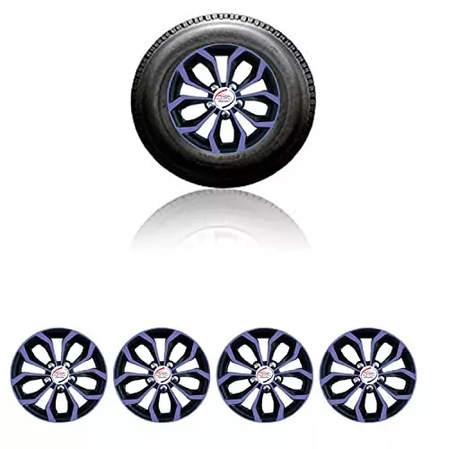 Auto Pearl Car Voilet Black Wheel Cover Caps 33.02 cm (13 Inch) Press Type Fitting Compatible with Wagon R