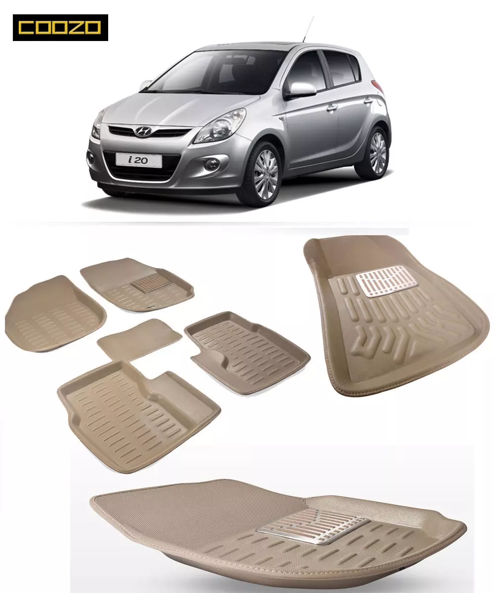 Buy Coozo 3D Car Mat For Hyundai I20 Old Beige Color Online in India at