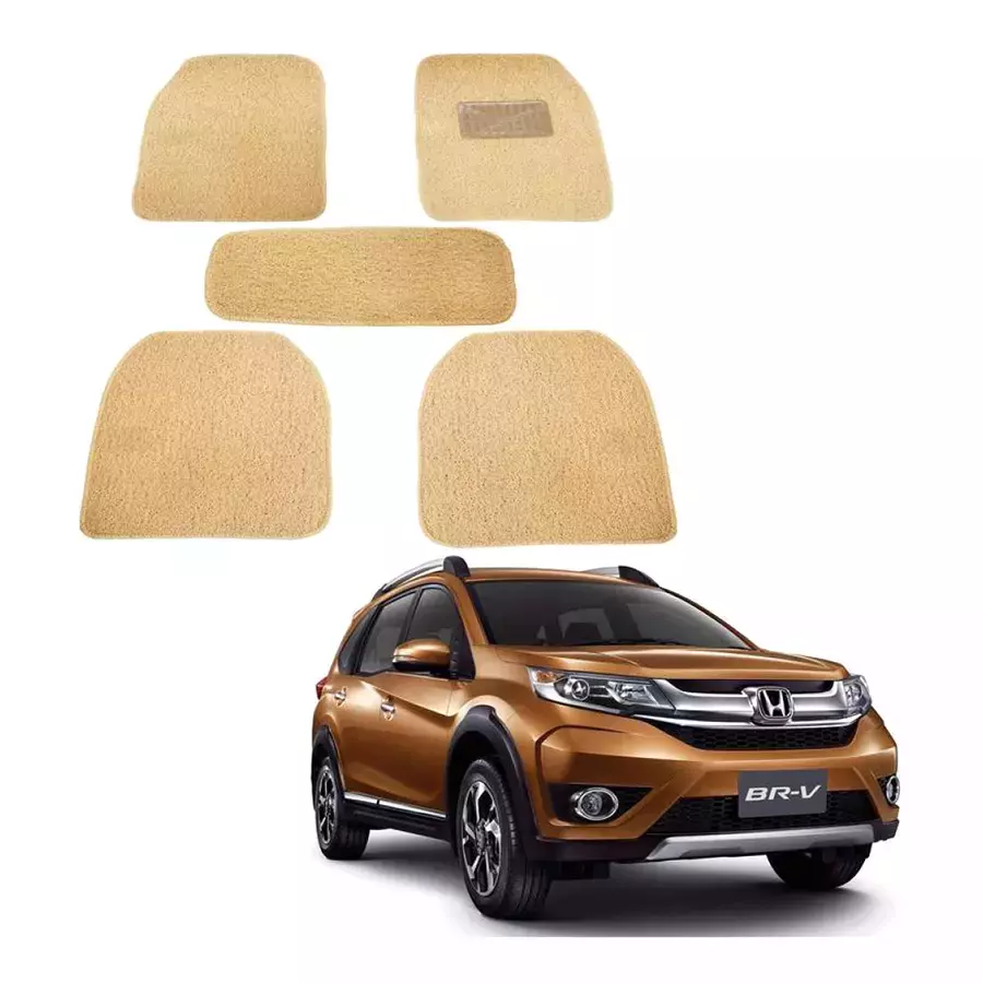 Auto Pearl MA3O89 PVC and Plastic Standard Mat for Honda Universal For Car 2005-2015 (Beige)