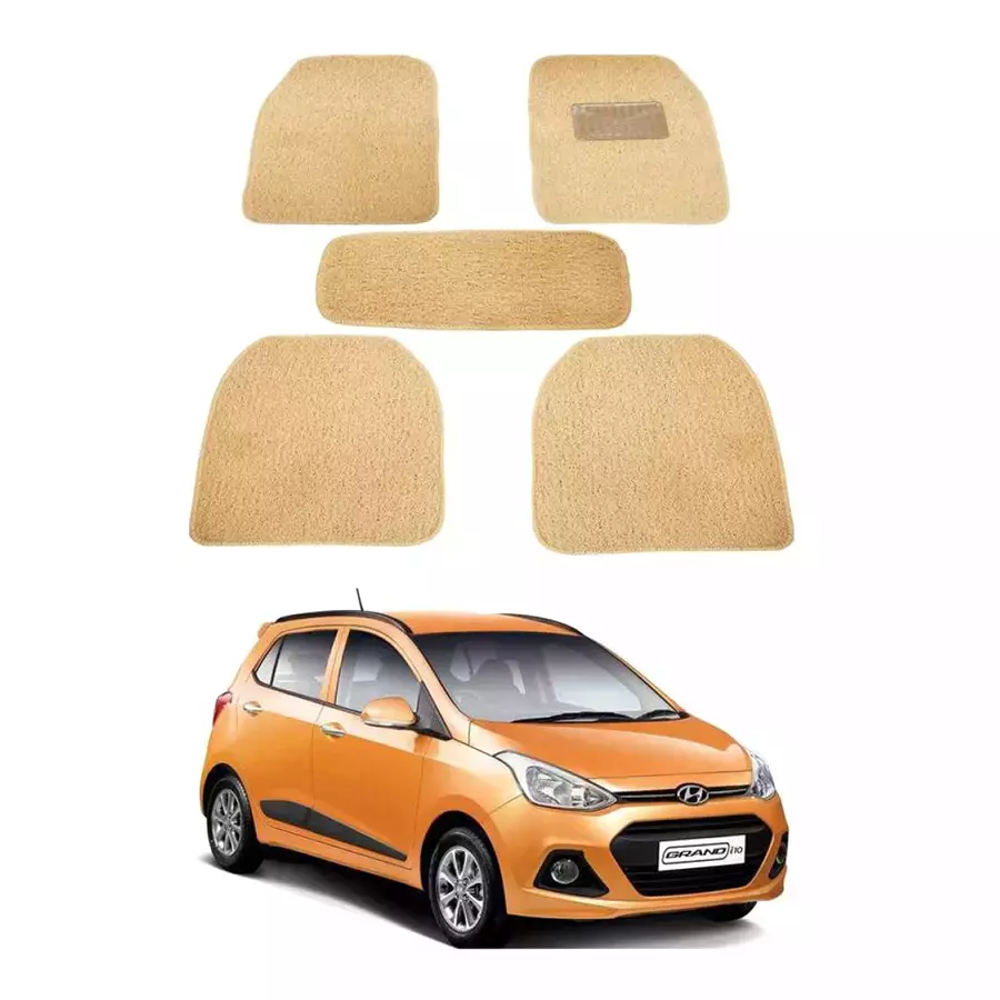 Auto Pearl MA3O109 PVC and Plastic Standard Mat for Grand I10 2005-2015 (Beige)