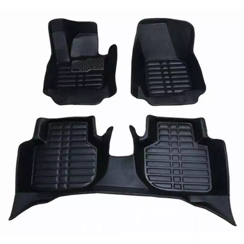 Oscar 5D Black Foot Mat For Tata Indigo 2002-2009 Set