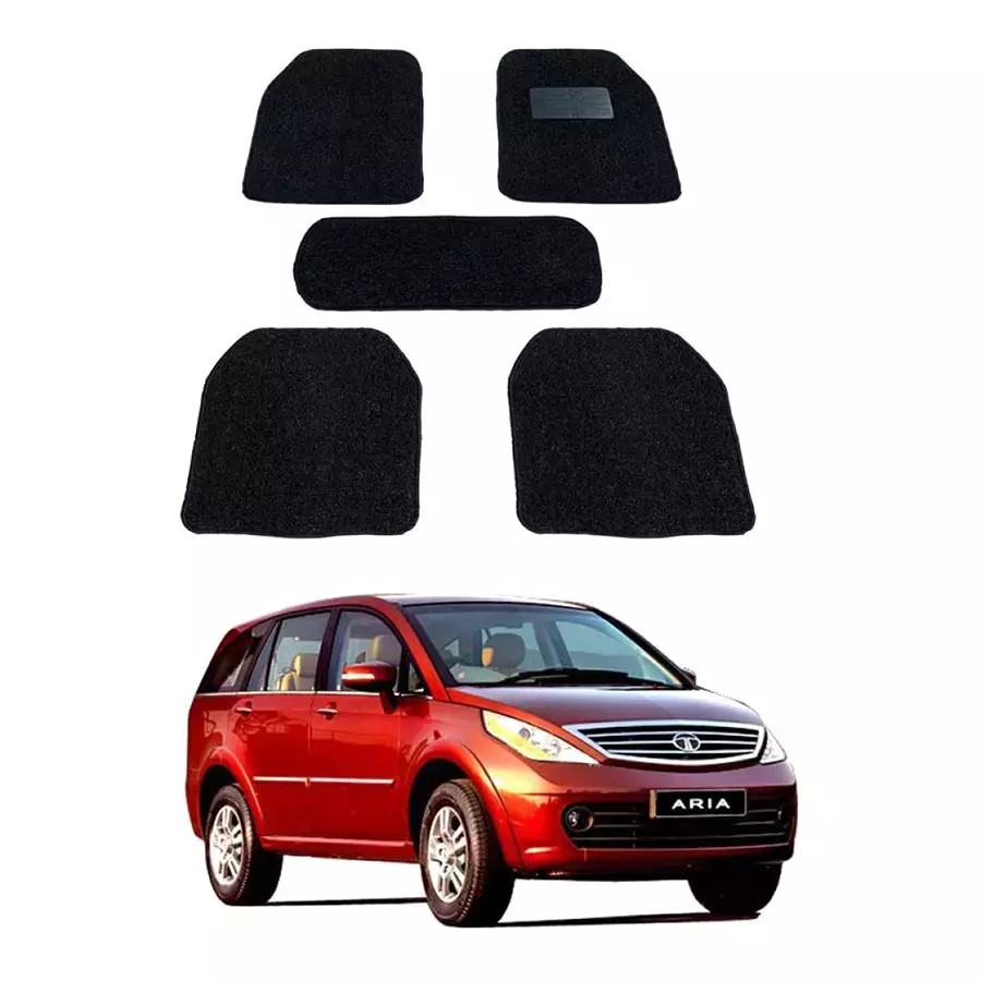 Auto Pearl DB7M266 PVC and Plastic Standard Mat for Tata Aria 2005 (Black)