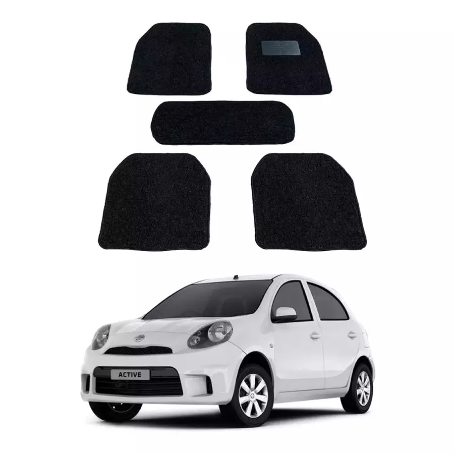 Auto Pearl DB7M237 PVC and Plastic Standard Mat for Nissan Micra Active 2005-2015 (Black)