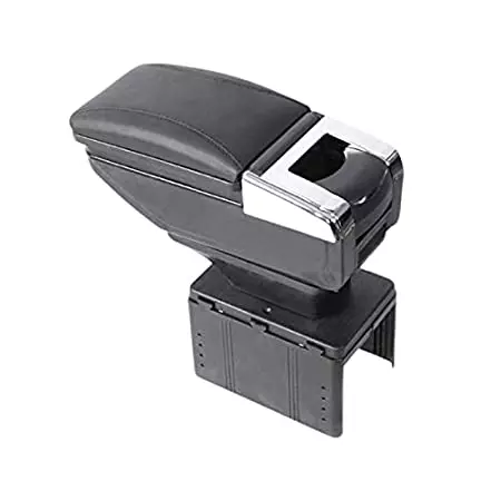 VBX Custom Fit Super Luxury Console/Armrest For I10 Old Set Of 1 Pcs (Black Color)