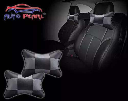 Auto Pearl Black Grey Car Neck Cushion/Neck Pillow Compatible with Maruti Suzuki Celerio