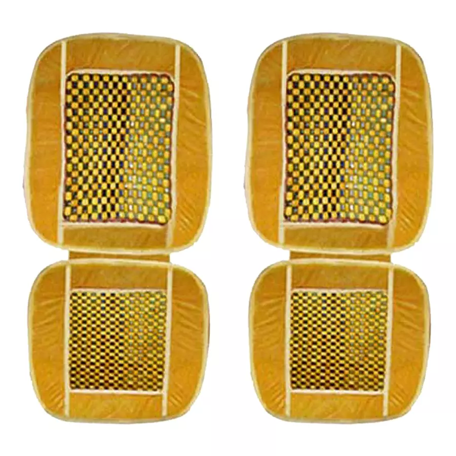 Auto Pearl 2VBS2B99 Polyester, Cotton Front Vehicle Seating Pad Beige for Mercedes Benz M Class (Pack of 2)