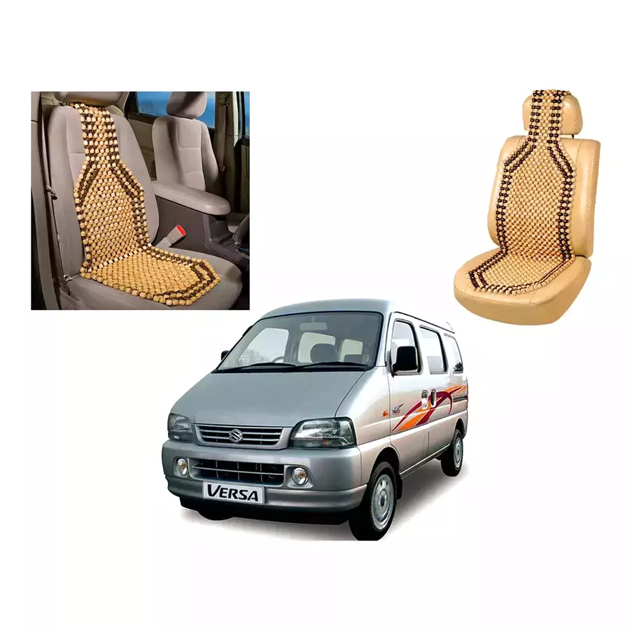 Auto Pearl Black & Beige Velvet Car Cushion for Ford Ecosport, BS71 (Pack of 2)