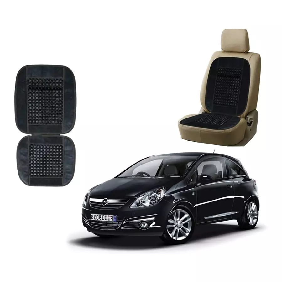 Auto Pearl Polyester, Cotton Front Vehicle Seating Pad Grey for Opel Corsa