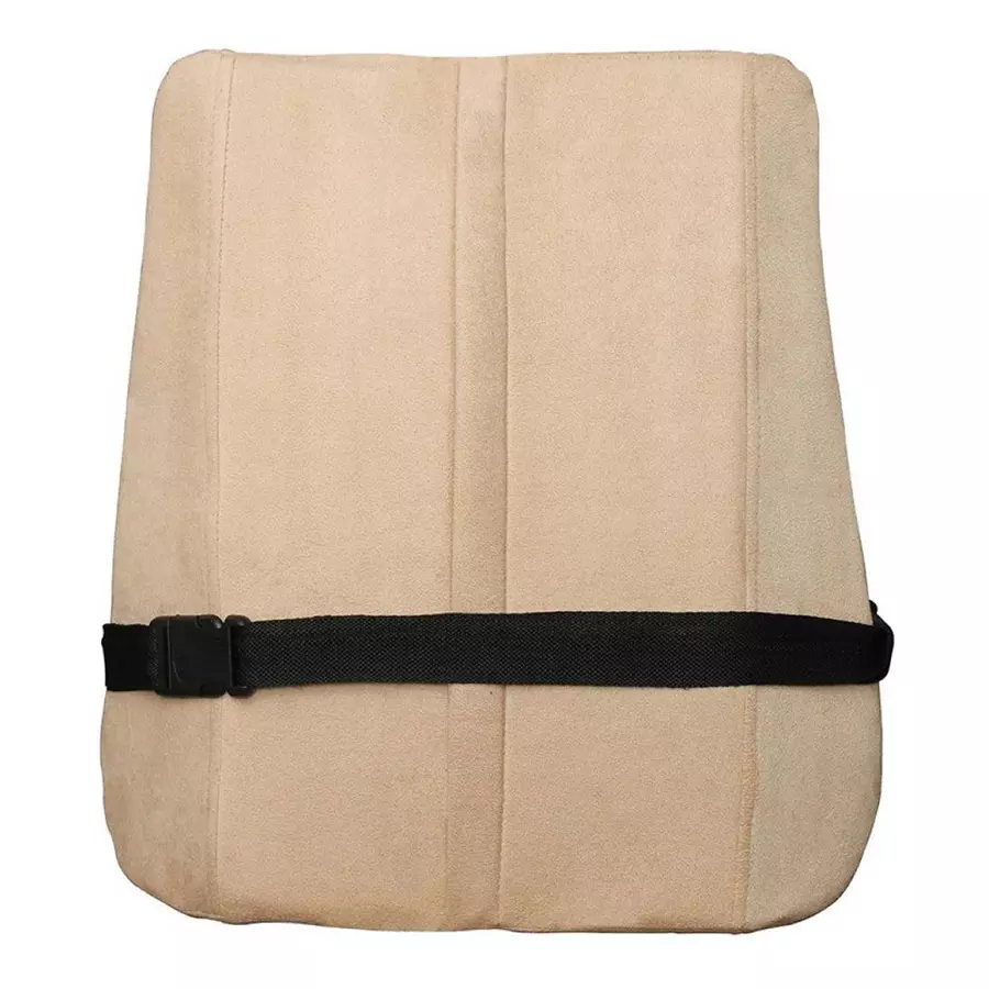 Auto Pearl Beige & Brown Wooden Bead Car Seating Pad for Maruti Suzuki Maruti Esteem