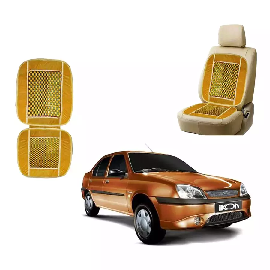 Auto Pearl Polyester, Cotton Vehicle Seating Pad For Ford Ikon Beige