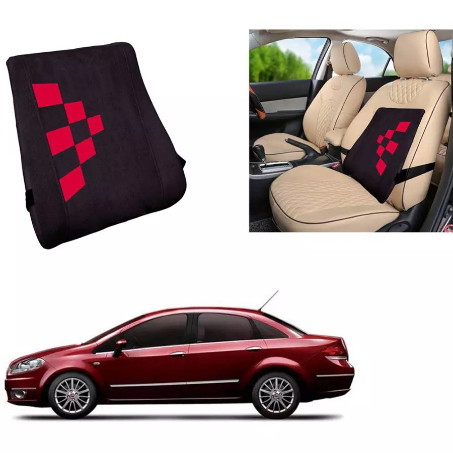 Auto Pearl Beige & Brown Wooden Bead Car Seating Pad for Maruti Suzuki Maruti Ciaz