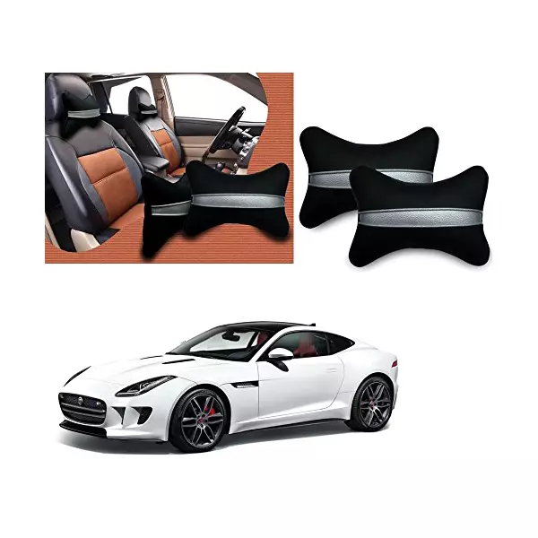 auto-pearl-black-silver-strip-car-neck-cushionneck-pillow-compatible-with-jaguar-f-type