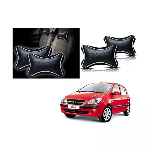 Auto Pearl Black Dots CV Car Neck Rest Pillow Compatible for Getz-picture-28