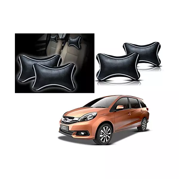 Auto Pearl Black Dots CV Car Neck Rest Pillow Compatible for Honda Mobilio-picture-21