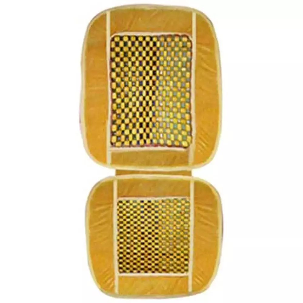 Auto Pearl Polyester, Cotton Vehicle Seating Pad For Honda City Beige