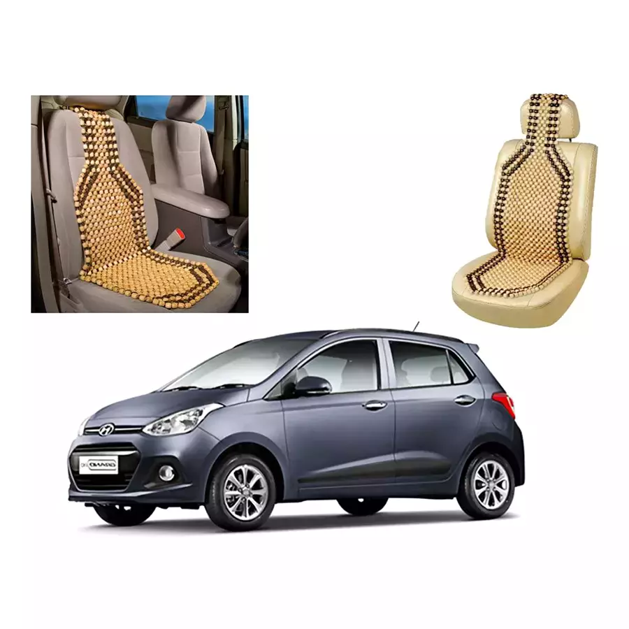 Auto Pearl Black & Beige Velvet Car Cushion for Skoda Octavia, BS254