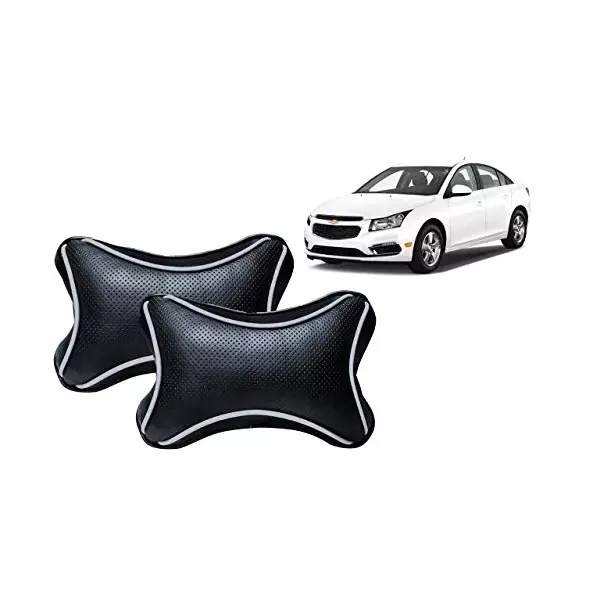 Auto Pearl Black Dots CV Car Neck Rest Pillow Compatible for Chevrolet Cruze LS-picture-35