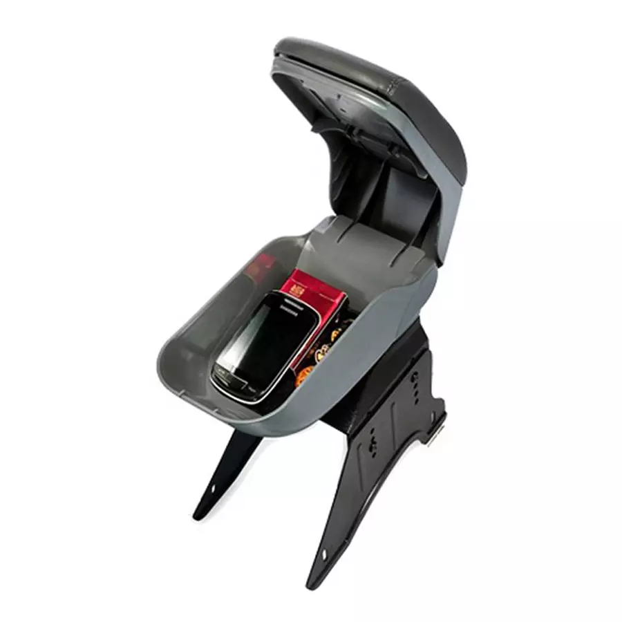 Auto Pearl Grey Plastic Car Armrest Scratch Free Console Box for Maruti Suzuki Ritz