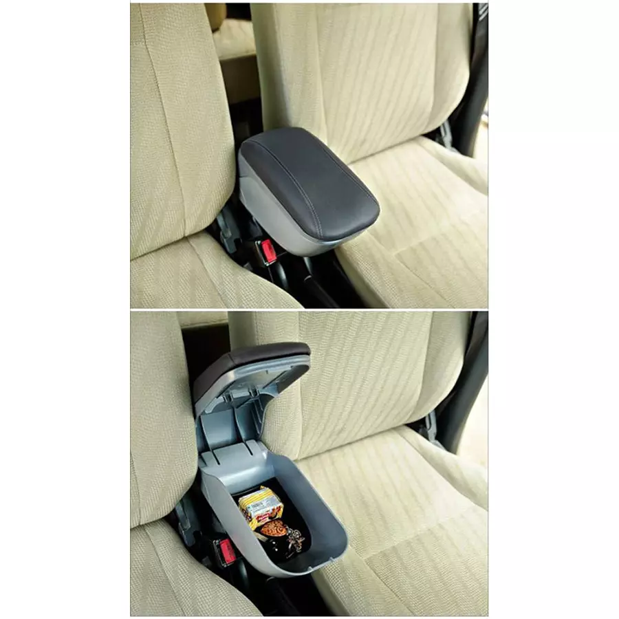 Auto Pearl Grey Plastic Car Armrest Scratch Free Console Box for Maruti Suzuki Ritz