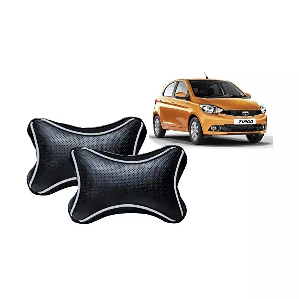 Auto Pearl Black Dots CV Car Neck Rest Pillow Compatible for Tata Tiago-picture-25