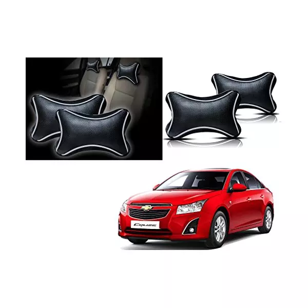 Auto Pearl Black Dots CV Car Neck Rest Pillow Compatible for Chevrolet Cruze-picture-46