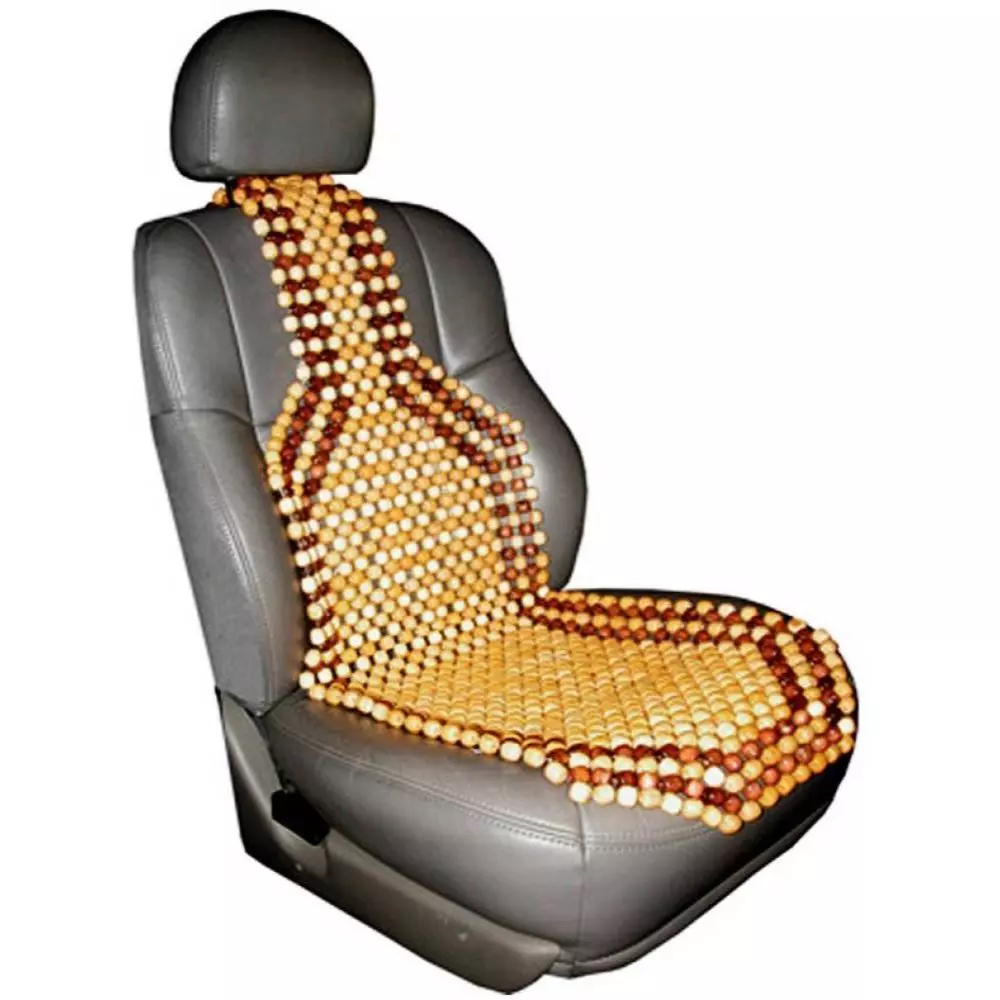 Auto Pearl WBS2P45 Polyester, Cotton Vehicle Seating Pad For Daewoo Cielo Beige, Brown, 2 pc