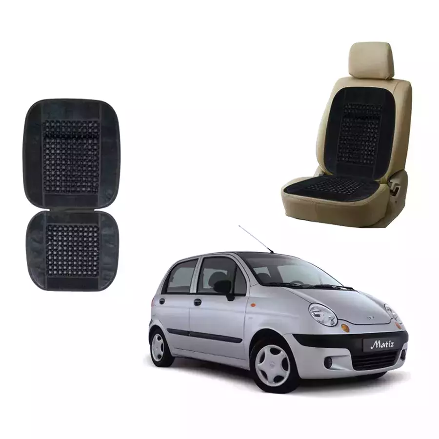 Auto Pearl Polyester, Cotton Vehicle Seating Pad For Daewoo Matiz Grey