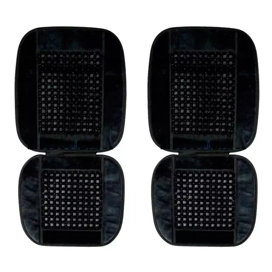 Auto Pearl BSB2C54 Polyester, Cotton Front Vehicle Seating Pad Black for Mercedes Benz E240 (Pack of 2)