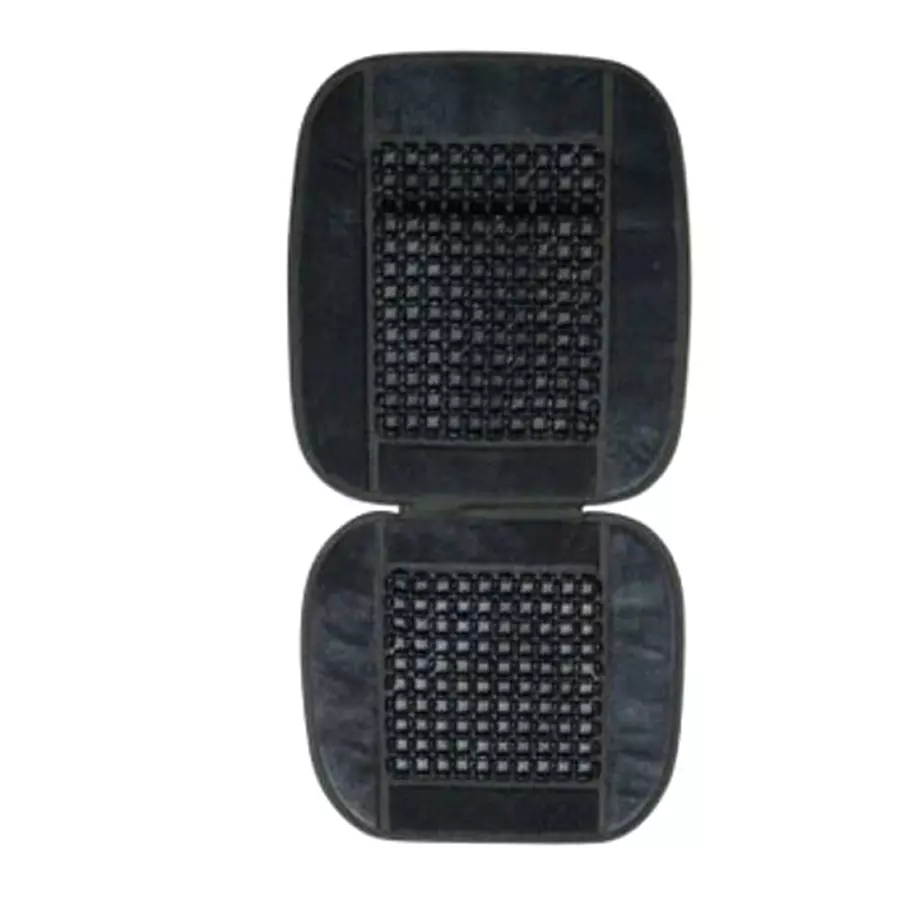 Auto Pearl Polyester, Cotton Front Vehicle Seating Pad Grey for Tata Manza