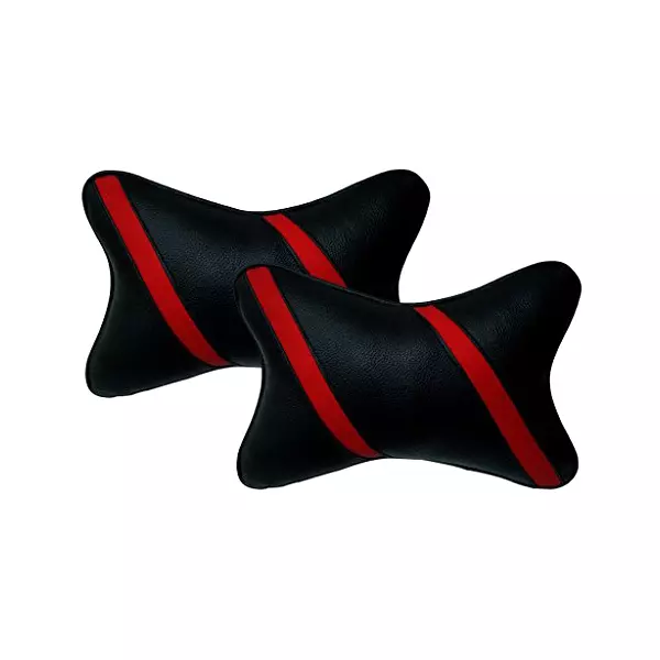 Auto Pearl Strip Red Car Neck Cushion/Neck Pillow Compatible with Ignis