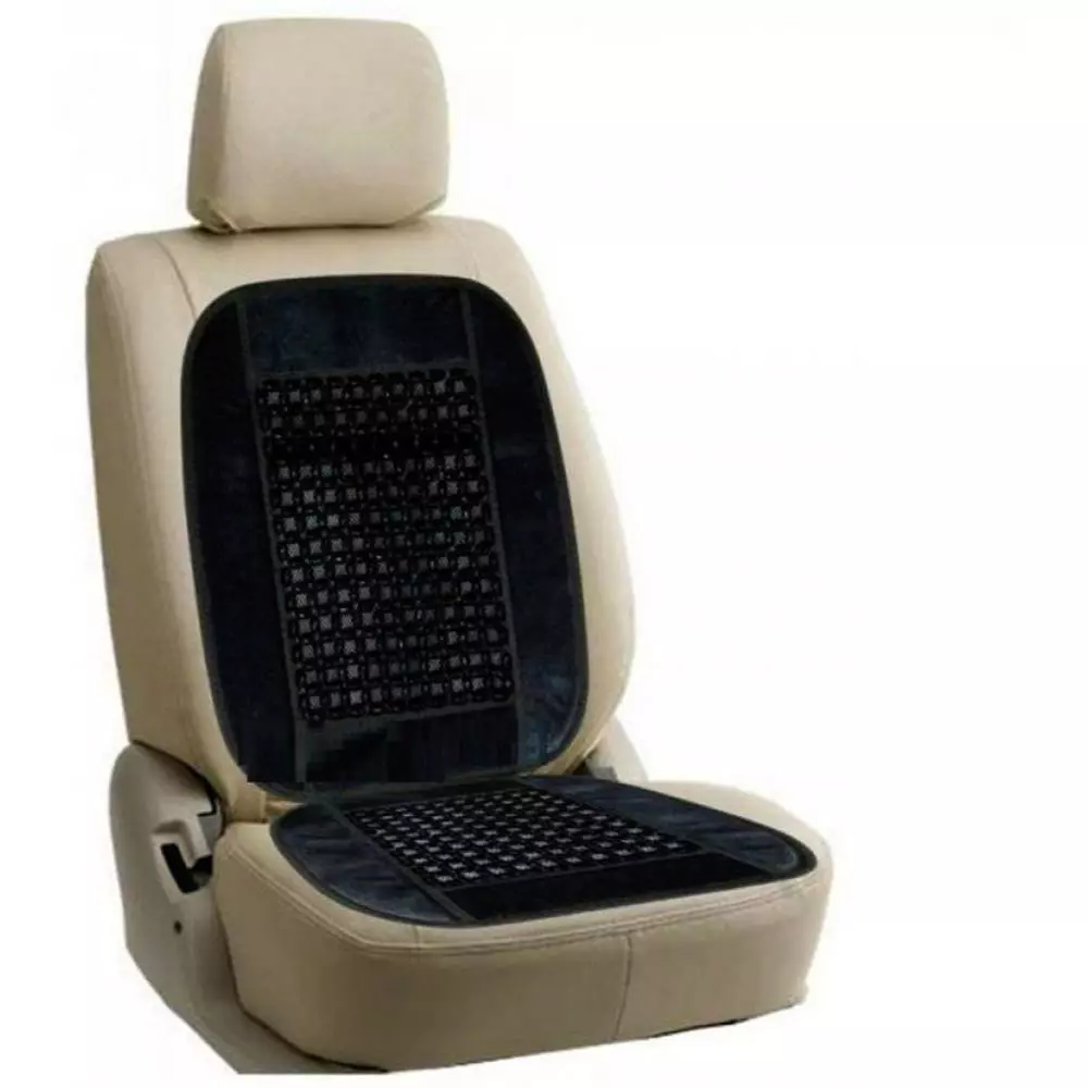 Auto Pearl Polyester, Cotton Vehicle Seating Pad For Ford Black