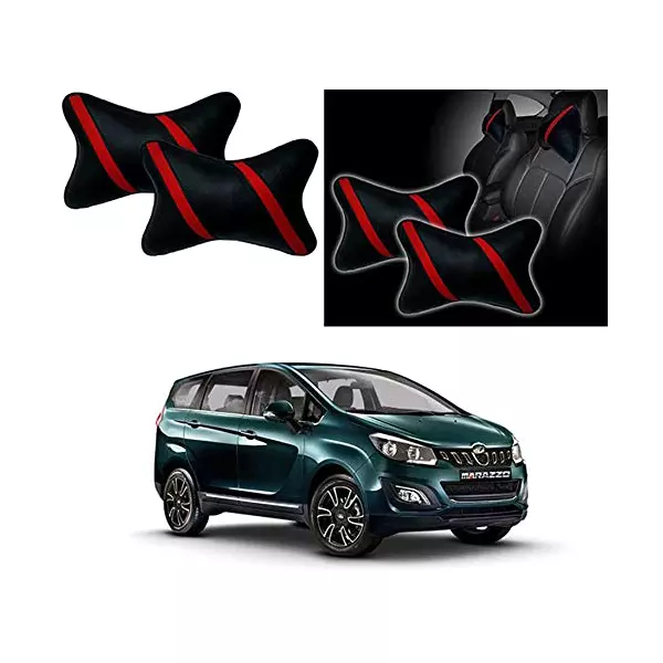 auto-pearl-strip-red-car-neck-cushionneck-pillow-compatible-with-mahindra-marazzo-2019