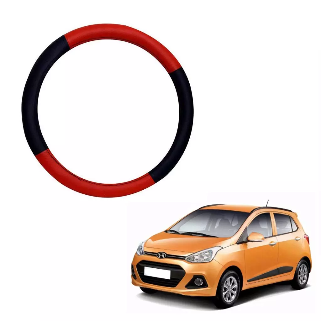 Buy Auto Oprema 105662 Black and Red Premium Leather stretchable