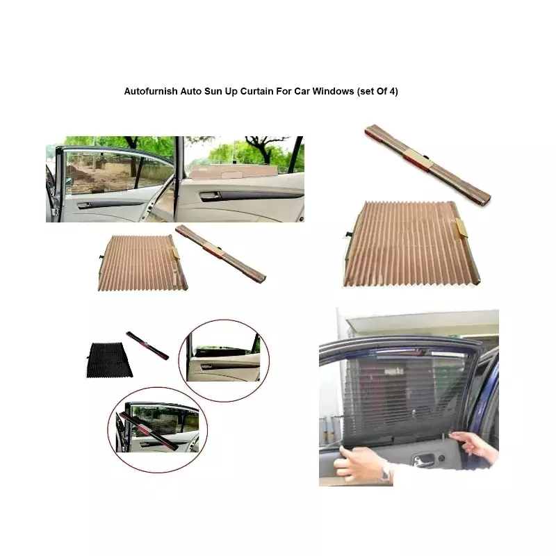 Oscar Magnetic Sun Shades For Renault Kwid Set of 4 Pieces
