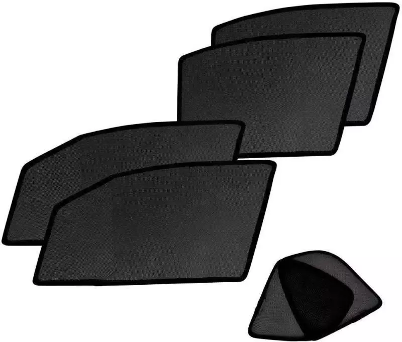 Auto Pearl Side Window Sun Shade Cover for Toyota Innova (Black)