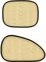 Auto Pearl Side Window Sun Shade Cover for Car (Beige)